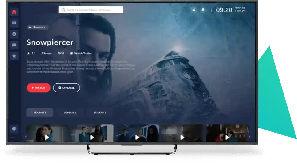 IPTV Interface Screenshot
